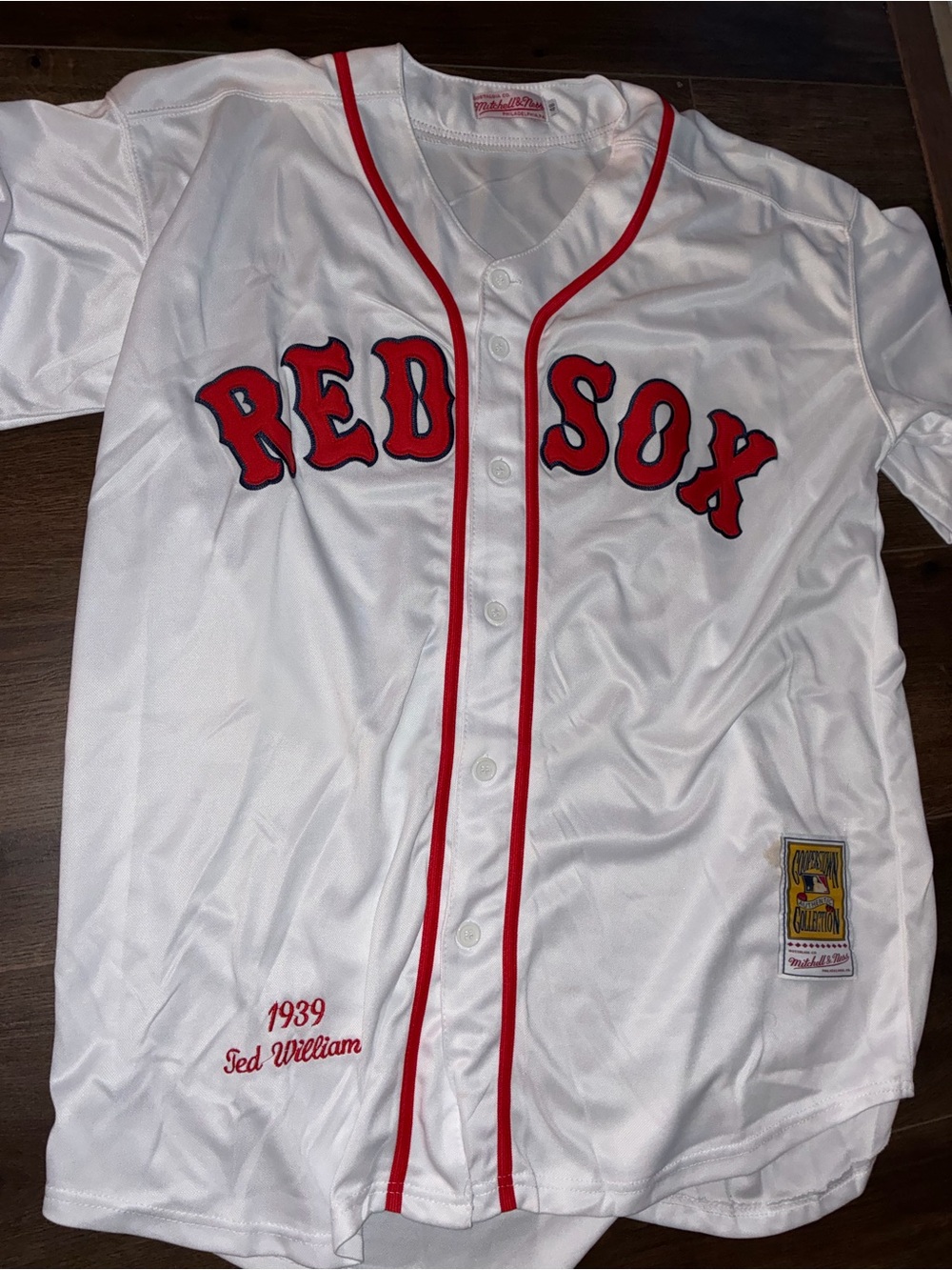 Mitchell & Ness Ted Williams 1939 Boston Red Sox #9 Jersey Size 48